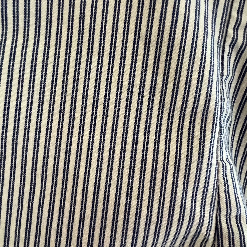 The Limited Striped Short Sleeve Ruffle Shirt Size XS - Picture 6 of 9